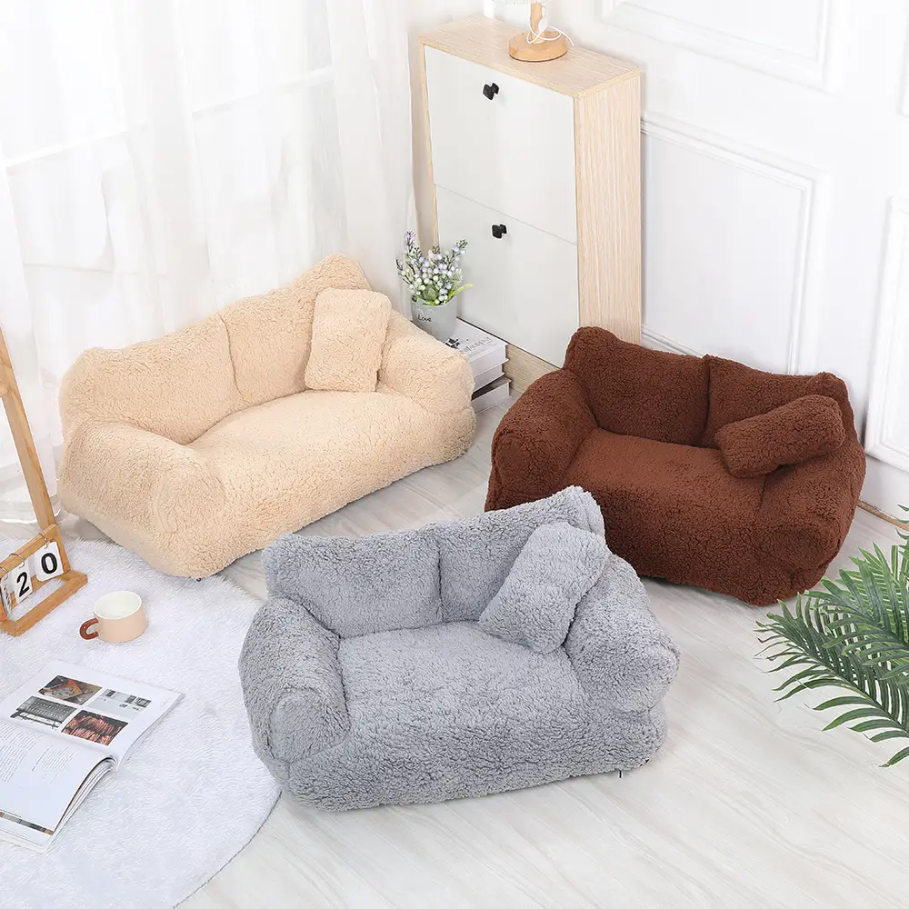 Luxury Universal Pet Sofa Bed, Open Design, Warm & Washable, Ideal for Dogs & Cats, Perfect for Playing & Sleeping