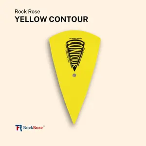 Yellow Contour Squeegee for Precise and Detailed Work