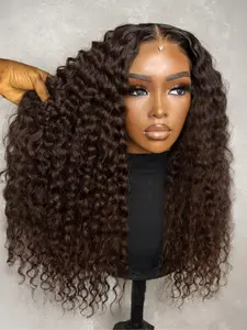 Fashion Natural Ultra-Soft 26 Inch Lace Front Wig, Realistic Hairline, Curled Pre-Banked Hair, 180% Density, Daily Use, All Seasons
