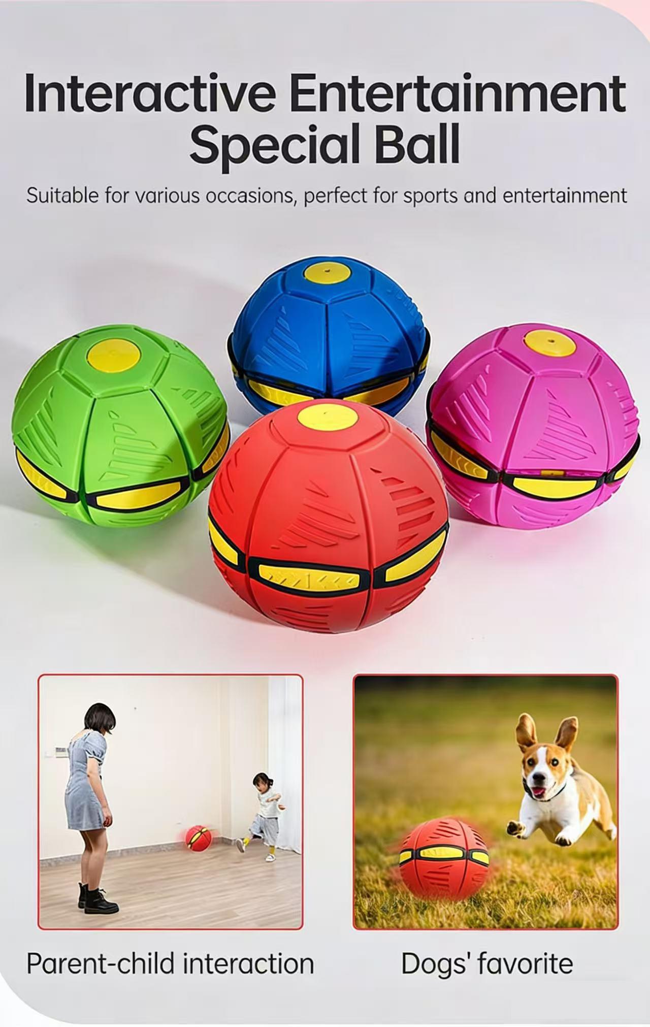 Kids Magic Metaball Flying Saucer Bouncy Ball Interactive Outdoor Toy for Parent-Child Interaction Kids Magic Metaball Flying Saucer Bouncy Ball Interactive Outdoor Toy for Parent-Child Interaction
