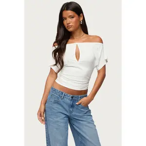 Hecate Off Shoulder Keyhole Top