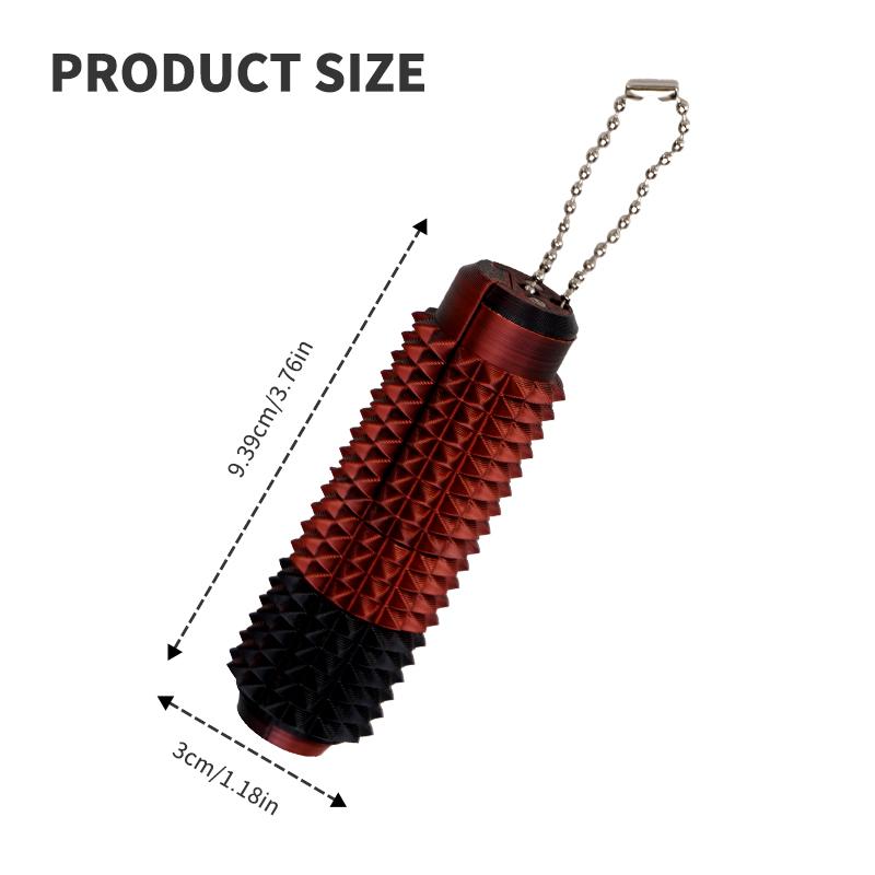 Little Ouchies  Grippie 5-in-1 Design for Stress Relief, Button Clicks, Spinners, Portable Stim Tool,Spiky Grippie Stim, 3D Printed Toys Pain Stim Fidget, Pocket Mini Fidget Toy for Adults Novelty Gifts,Grippie stim keychain