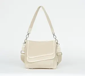 IHKWIP The Savvy Patent Trimmed Shoulder Bag w/ Crossbody Strap