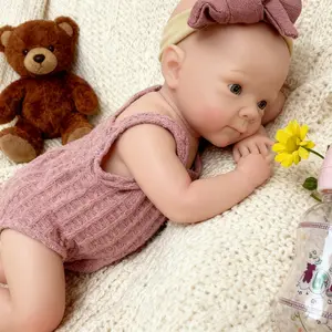 Collectible Doll, 13-Inch Full Body Silicone Girl Doll, Soft Dolls, High-Quality Handmade, Advanced Painting Effect, Perfect for Collectors