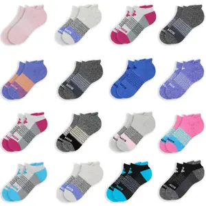 [Pack 5] BB Honeycomb Ankle Support Solid Socks for Women, Men | Multi Colors Unisex Running Socks, Seamless Toe, Compression Socks | Stylish Socks