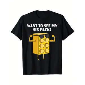 Want To See My Six Pack Bricks Lover Master Builder T-Shirt