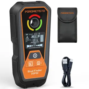 DSF02  Six-In-One Wall Scanner, Wood Stud Detector, LED Indicator, Type-C Charging, Ac Wire/wood/metal/cable/pipe Detection