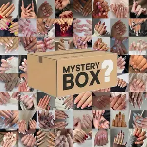 hand made press on nail mystery box - 5 set