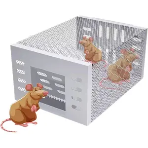 Iron automatic mouse trap, highly efficient for catching mice, continuous capture, suitable for both indoor and outdoor use