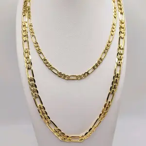 Figaro Link Gold filled Chain Cadena Figaro Oro Laminado