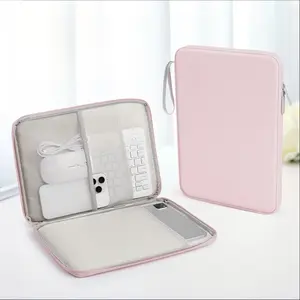 Tablet Sleeve Bag 11-14inch Simple Checkered Pattern Multi Pockets Compatible With HUAWEI MatePad Samsung Tab Xiaomi Redmi Pad iPad 10th 11th Air 4th 5th Air 11 13 Pro 11 12.9 13 Air Pro A2337 A2681