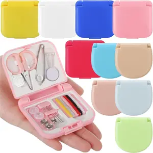 10 Pcs Mini Travel Sewing Kit in Bulk Emergency Sewing Repair Kit with Threads Scissors Needles for Beginner Traveler Hotel Charity