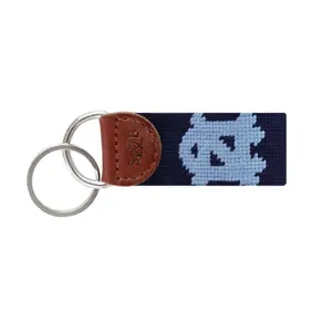North Carolina Dark Navy Needlepoint Key Fob