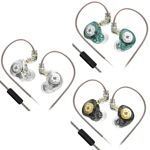 KZ EDX PRO Wired In-Ear Headphones - 10mm Dual Magnetic Circuit Dynamic Driver IEMs with Removable C-Pin Cable, Mic, Deep Bass, Audio Stereo Electronic Water Resistant Gaming Earbuds (Senleeor Brand)