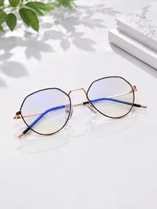 Unisex "Mist-Reveal" Glasses, Fashion Eyewear, Fashion Eyeglasses: Lenses That Reveal Hidden Patterns Upon Exhalation — Lightweight, Geometric Metal Frames for a Stylish Look (Customizable Hidden Patterns Available)