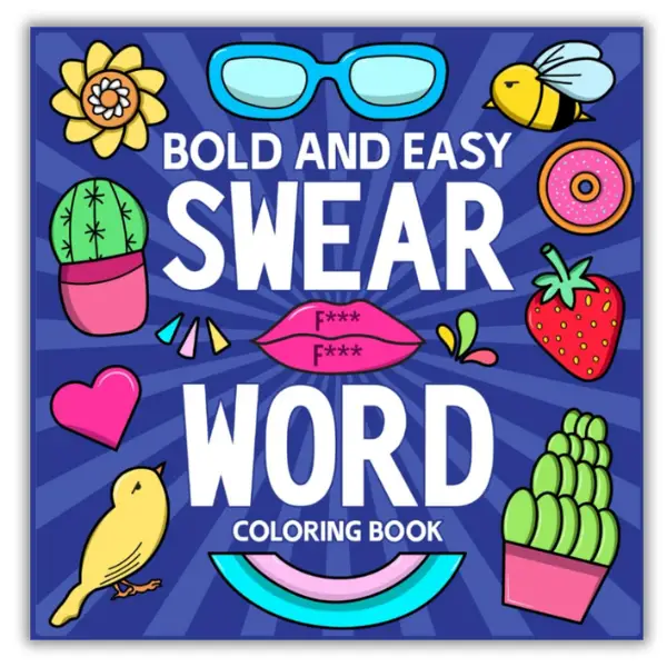 Halloween Gift Bold and Easy Swear Word Coloring Book Designs for Stress Relief & Relaxation for Paperback
