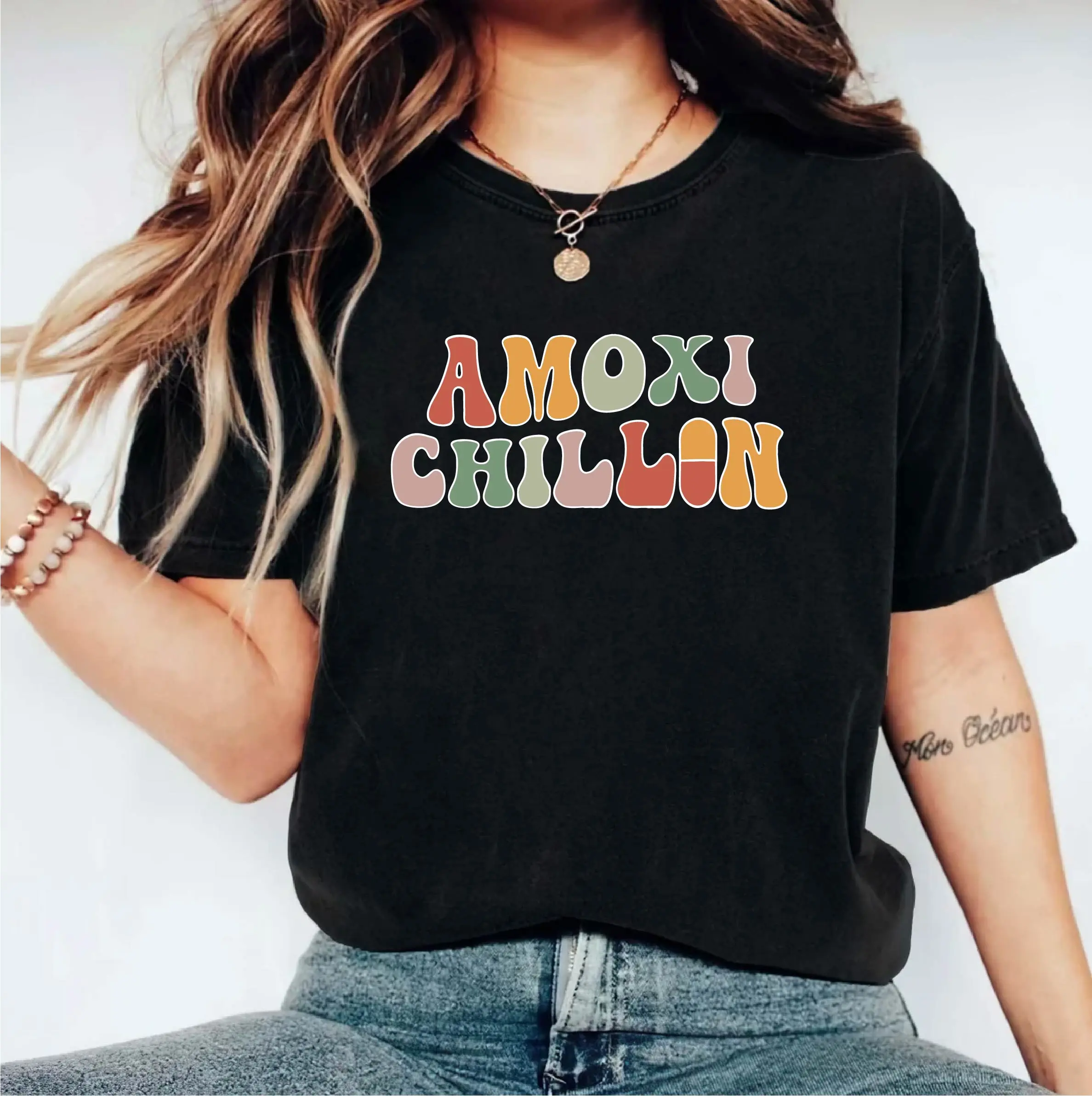 Amoxi Chillin Pharmacy T-shirt, Funny Pharmacy Technician Shirt, Gift For Pharmacist, Pharmacy Team T-shirt, Pharmacy Student Shirt, Pharmacy School Tee, Shirt For Nurse