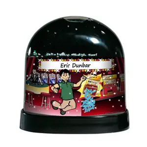 Gambler, Male - NTT Personalized Snow Globe