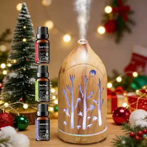 Essential Oil Diffuser for Home Ultrasonic Aromatherapy with Auto Shut Off Ultra Quiet Operation 3 Oils for Home Office Yoga Spa