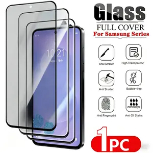 Screen Protector for Samsung Galaxy S24 with Installation Kit and Auto Alignment 9H+ Hardness Full Coverage Military-Grade Impact Protection Tempered Glass Privacy & Scratch Resistance HD Clear Ultra