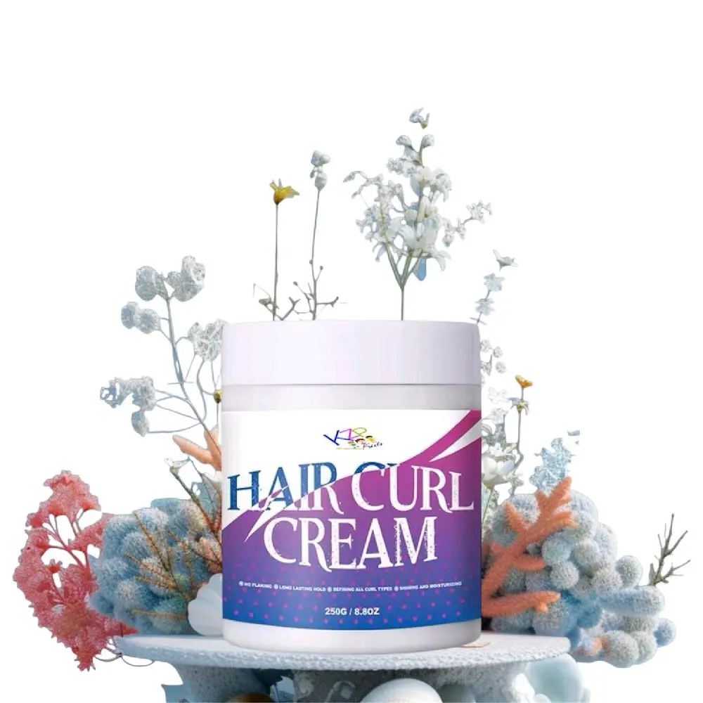 Hair Curling Cream - Lightweight Hold, Frizz Control, Moisturizing, Hydrating Formula, Radiant Curls Haircare Curly Moisturizer Cream