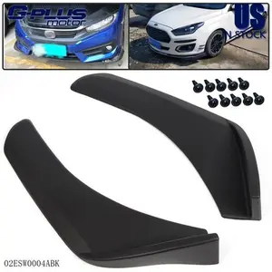 FIT FOR UNIVERSAL BUMPER LIP SPLITTER DIFFUSER CHIN SPOILER CANARD DEFLECTOR