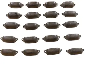 20 CAST IRON BROWN ORNATE PULLS DRAWER CABINET BIN HANDLES RUSTIC VINTAGE