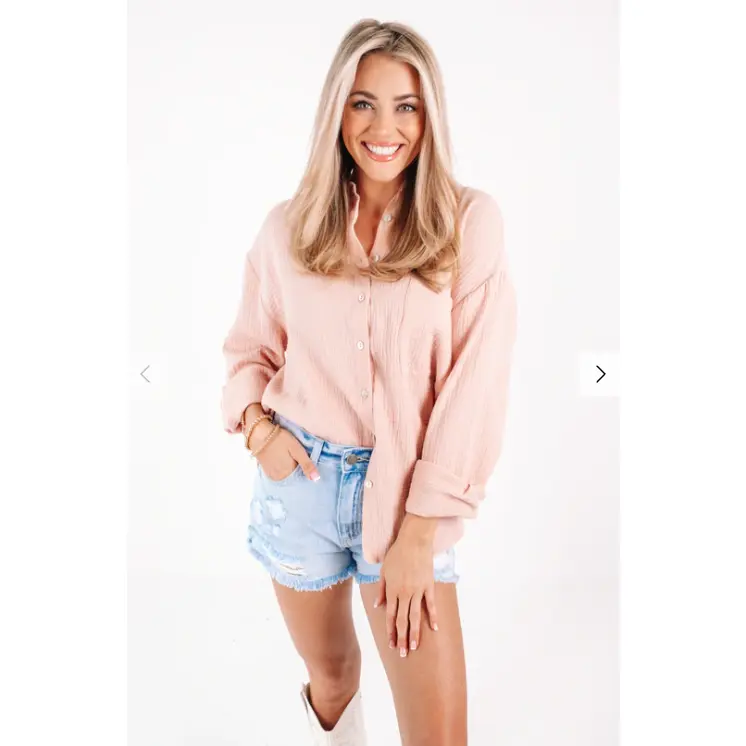 Just Peachy Long-Sleeved Top *Final Sale*