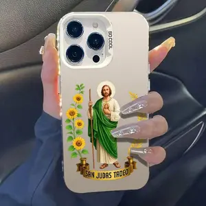 San Judas Tadeo Phone Case - St. Jude Thaddeus Religious Christian Protective Cover For iPhone Samsung Galaxy 17Pro Max Air 16 15Plus 14 13 12 11 S26 S25 S24 S23 S22 FE Ultra EDGE Religious Phone case | gift for him for her | Best Gift  #YGCYKYS126