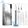 CURVY MOON Plaque/Tartar Remover for Teeth,Rechargeable Dental Calculus 5 Mode and 4 Heads USB C UV Light Smart Power Off| Ipx6 Waterproof Remover 90 Day Battery & 3 Hour Charge Teeth Cleaning Kit with LED Light & Adjustable For Home Travel Electric Fast