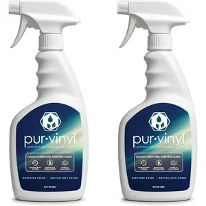 PurVinyl Floor Cleaner - Ready to Use, 2-Pack  Bottles 32 FL Oz. Each, Enhances LVT & Tile Floors, Neutral pH, No , For Mop or Auto , For Hospitals, Hotels & Schools