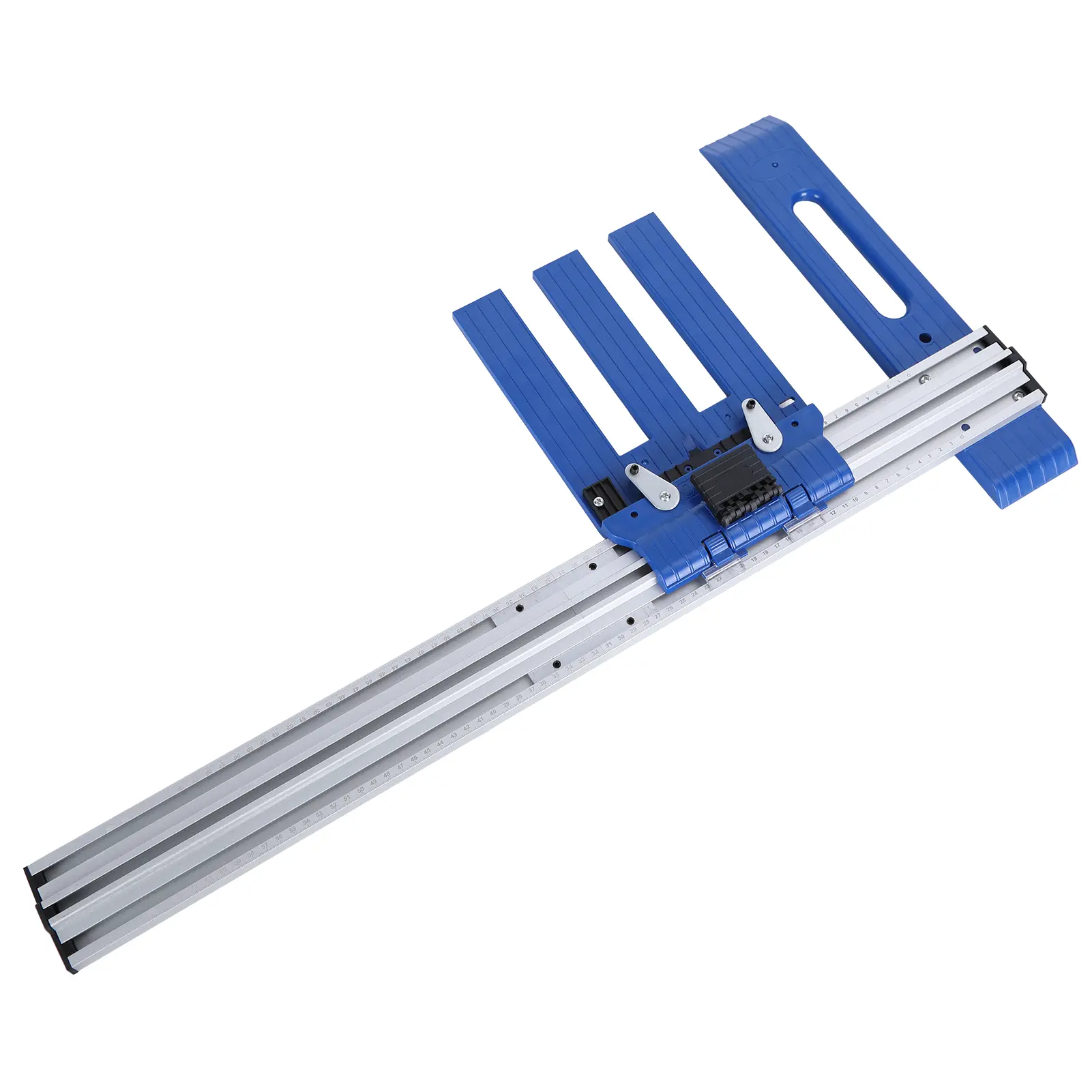 Adjustable Circular Saw Guide Rail with Clamps - Adjustable Guide for Decorators, 0-65cm Length, 3cm/1.18in Height, Portable Jig, Universal Saw Compatibility, Woodworking Precision Cut Tool for Panels, DIY Projects