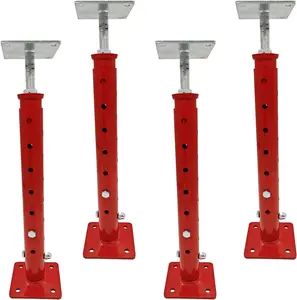 4 count Basement Floor Jack,House Jacks for Leveling,18.5-34.6" Adjustable Height Range,Load Capacity Up to 4400 lb(Each),Telescoping Jack for Temporary Support