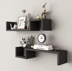 2-piece home decor set, simple and customizable creative wall shelves, easy to install