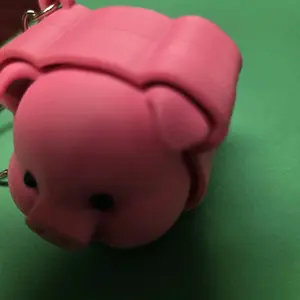 3D Printed Pig Keychain and Ckicker - Pink Color, Cute Design, Perfect for Keychains and Ckickers