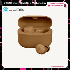 JLab GO Tones+ True Wireless Bluetooth Earbuds with 35+ Hours Playtime Customizable EQ Fast Charging Integrated Cable Touch Controls