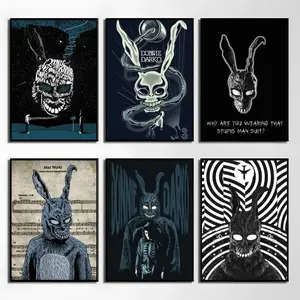 Movie D-Donnie Darko Poster Waterproof HD Wall Sticker | Self-Adhesive Decorative Art Poster | Fade-Resistant Scratch-Proof for Long-Term Use | Easy to Apply and Clean | for Home Office Bedroom Living Room Kitchen Decor | Gift Idea