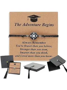 Graduation Students Men's And Women's Bracelets High-end Woven Bracelets And Gift Boxes