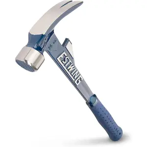 Hammertooth - 24 oz Long Handle Straight Rip Claw with Milled Face & Shock Reduction Grip - E6-24TM