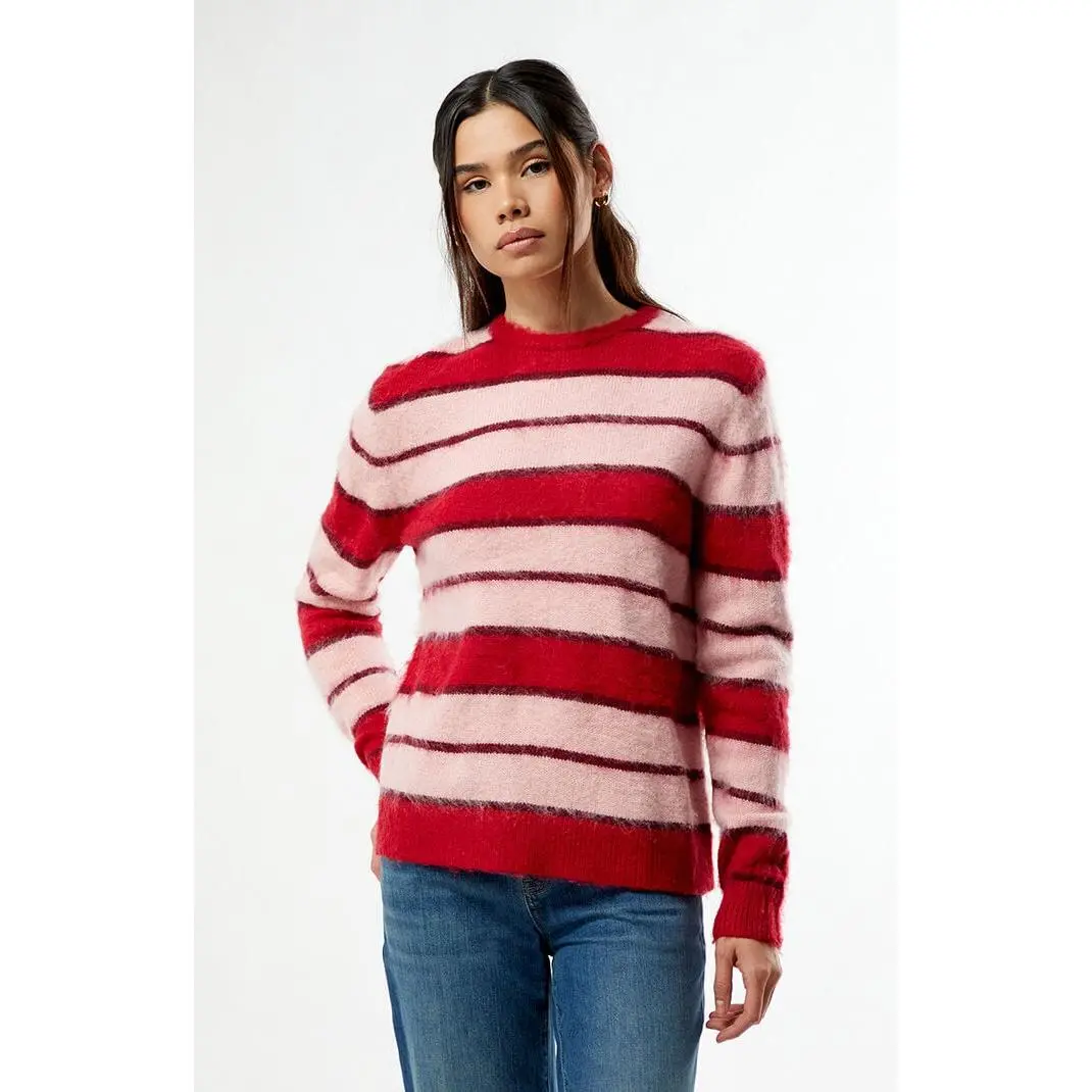 Rhythm Women's Cherie Striped Oversized Sweater