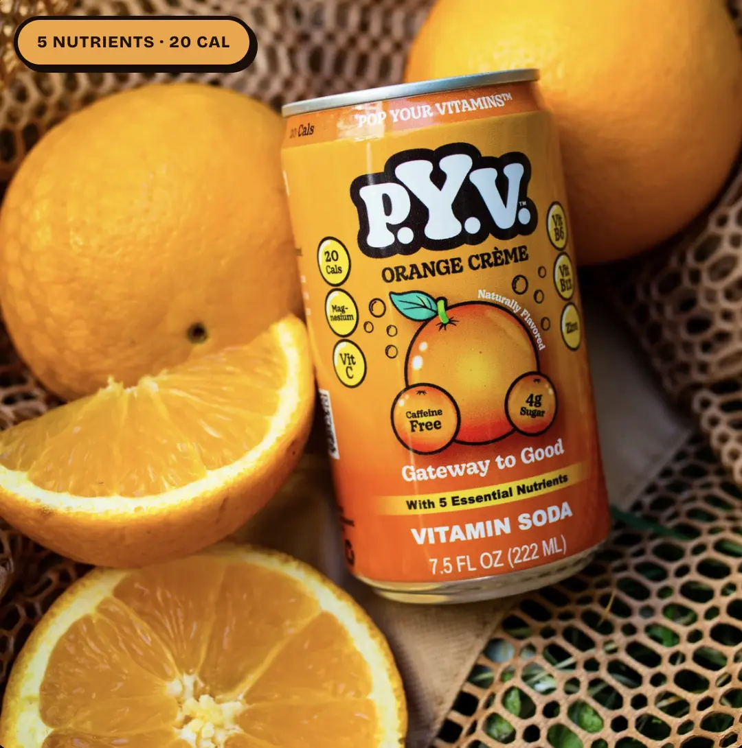 PYV Orange Creme Vitamin Soda