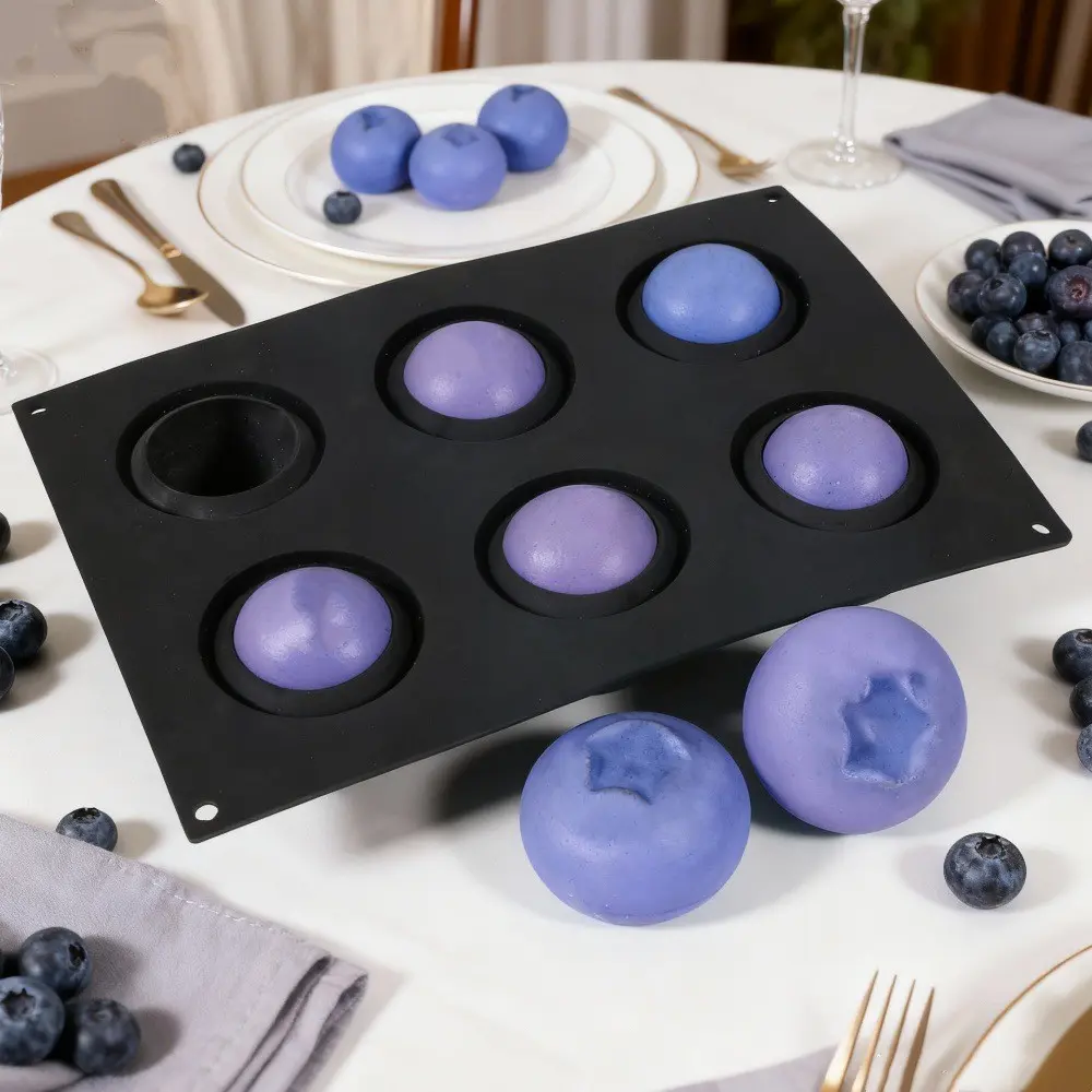 Blueberry Raspberry Fruit Shape Dessert Cake Mold DIY Fruit Mousse Chocolate Silicone Mold, Baking Tool for Home Kitchen Use, Baking Utensils Supplies, Silicone Baking Molds