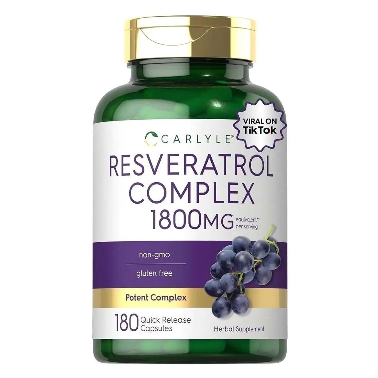 Carlyle Resveratrol Complex - 180 Capsules