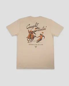 Caught Stealin' T-Shirt - Cream