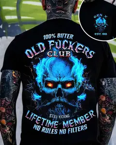 Crazymoda Generation x 100% Bitter Old F*ckers Club Not Custom Year Skull T-shirt