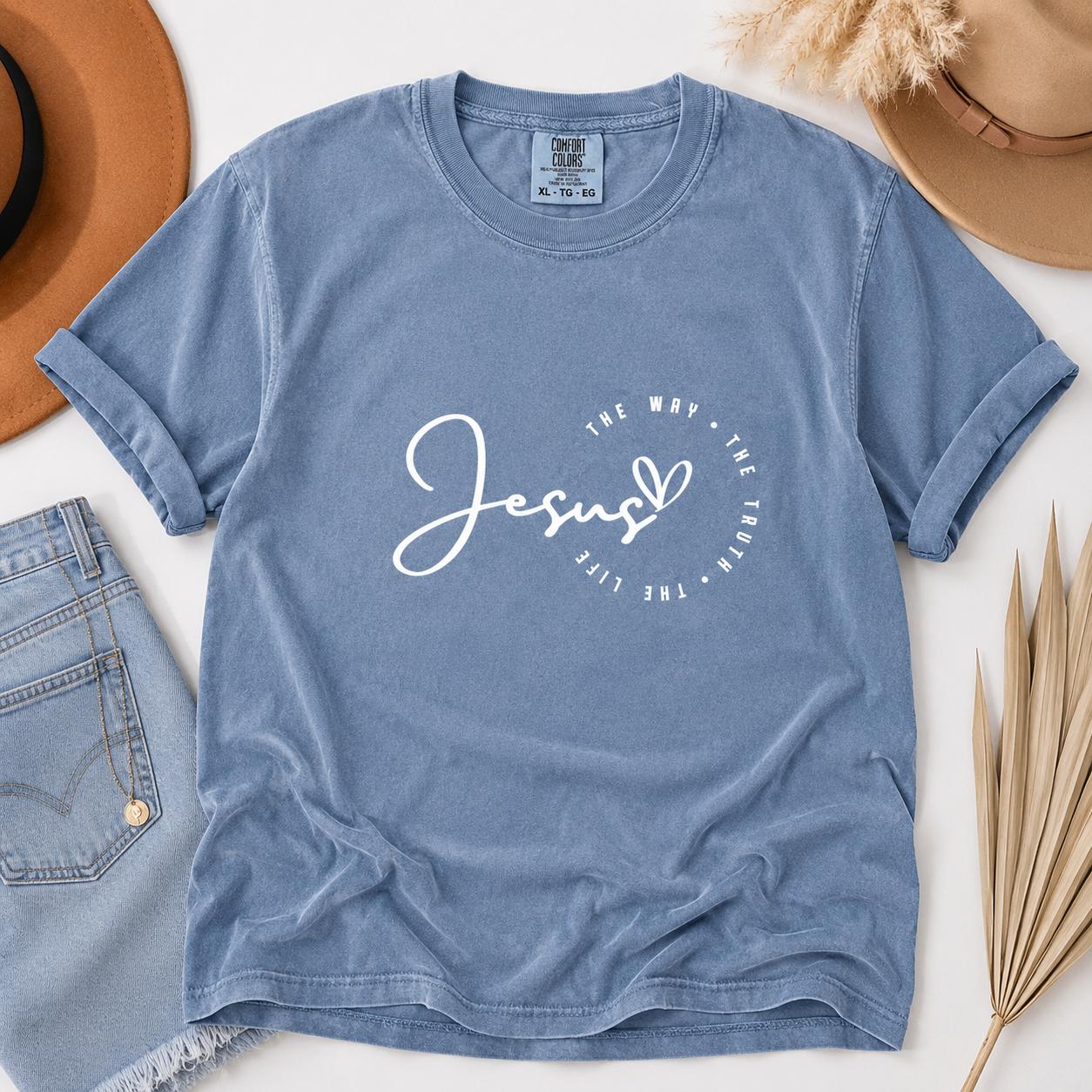 Comfort Colors Religious T-Shirt, Jesus Tshirt, Bible Verse Tee, Faith Based Tshirt, Womens Christian Tshirt – Printfamily