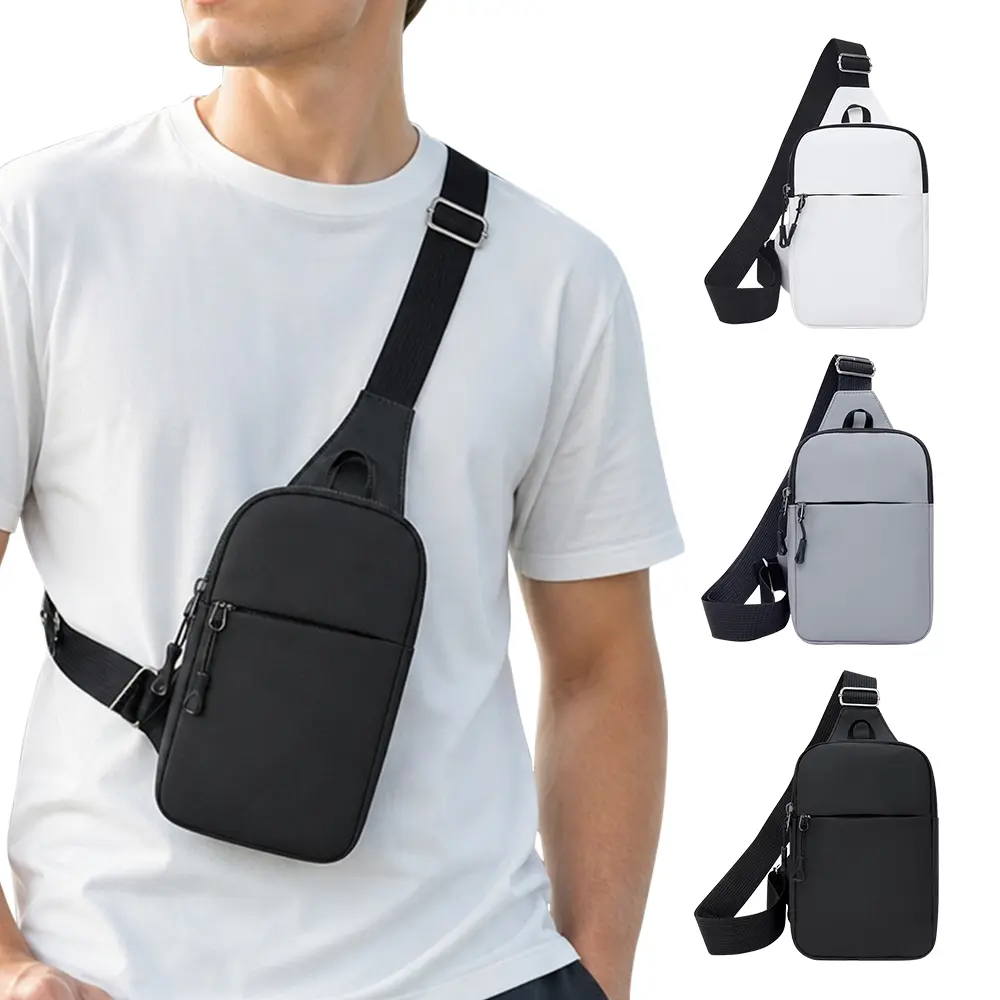 3 Pieces Mini Sling Bag for Men Crossbody, Small Chest Bag Casual Trendy Waterproof Lightweight Phone Crossover Daypack