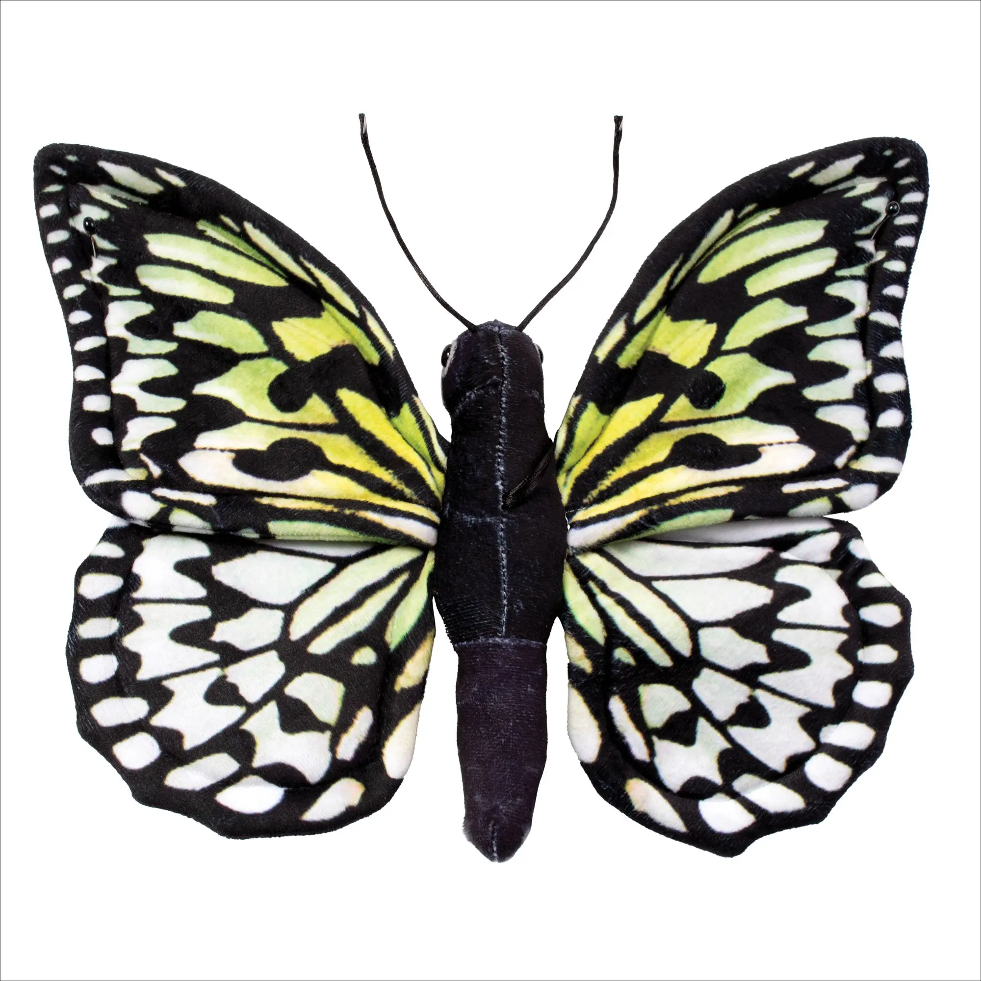 Real Planet™ Black & White Butterfly Realistic Plush Stuffed Animal