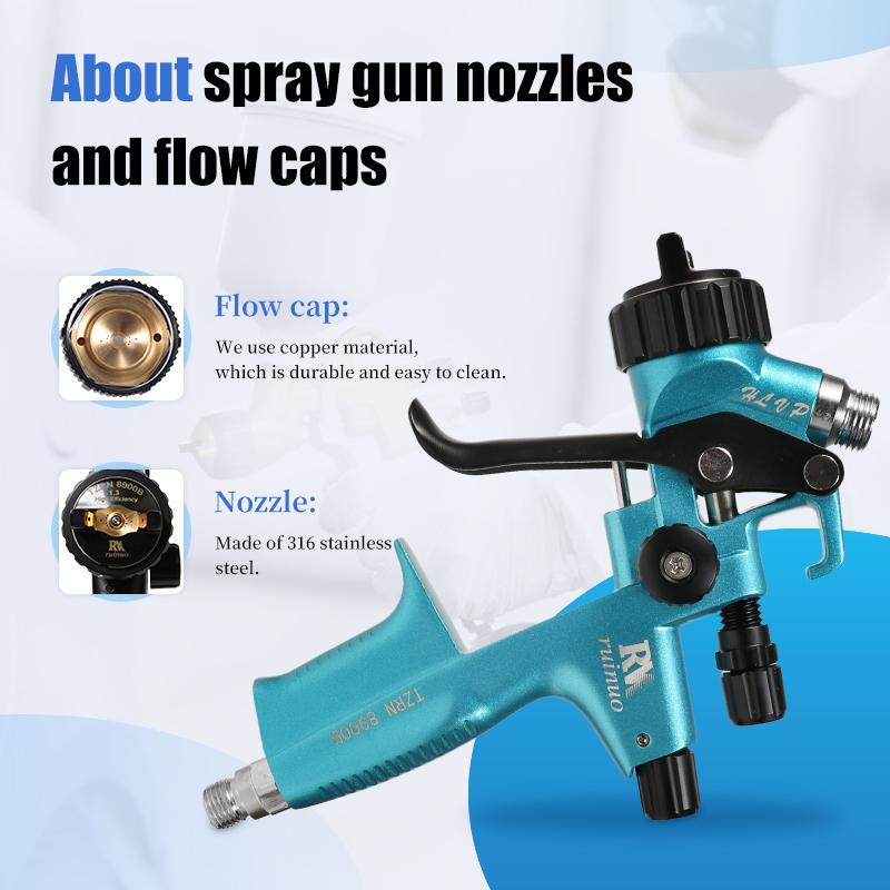 RN-8900B pneumatic spray gun lake blue upper pot car topcoat spray gun high atomization paint spray tool 1.3mm Paint Spraying Tool