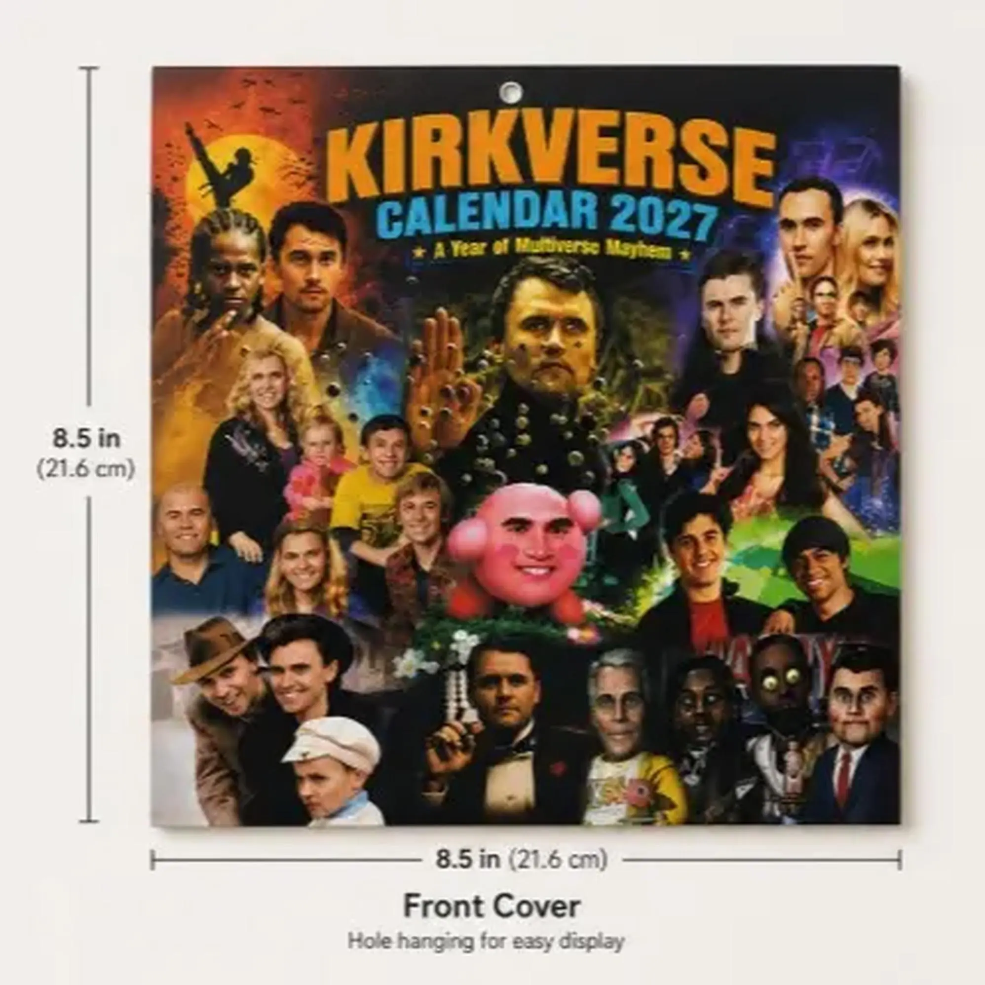 Kirkification Calendar 2027 - 8.5 x 8.5 inches, Matte Paper Calendar, We Are Cha
